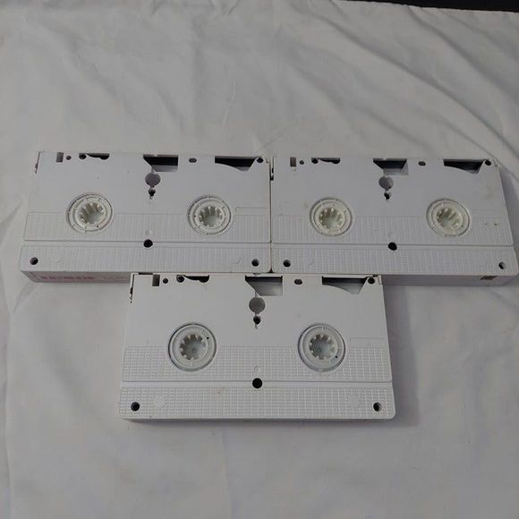 Lot of 3 Barney VHS Video White Tapes Christmas Stu-u-upendous Puzzle Fun Friend - Picture 5 of 5